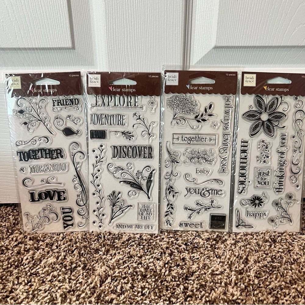 Heidi Grace Clear Stamps 4 pack